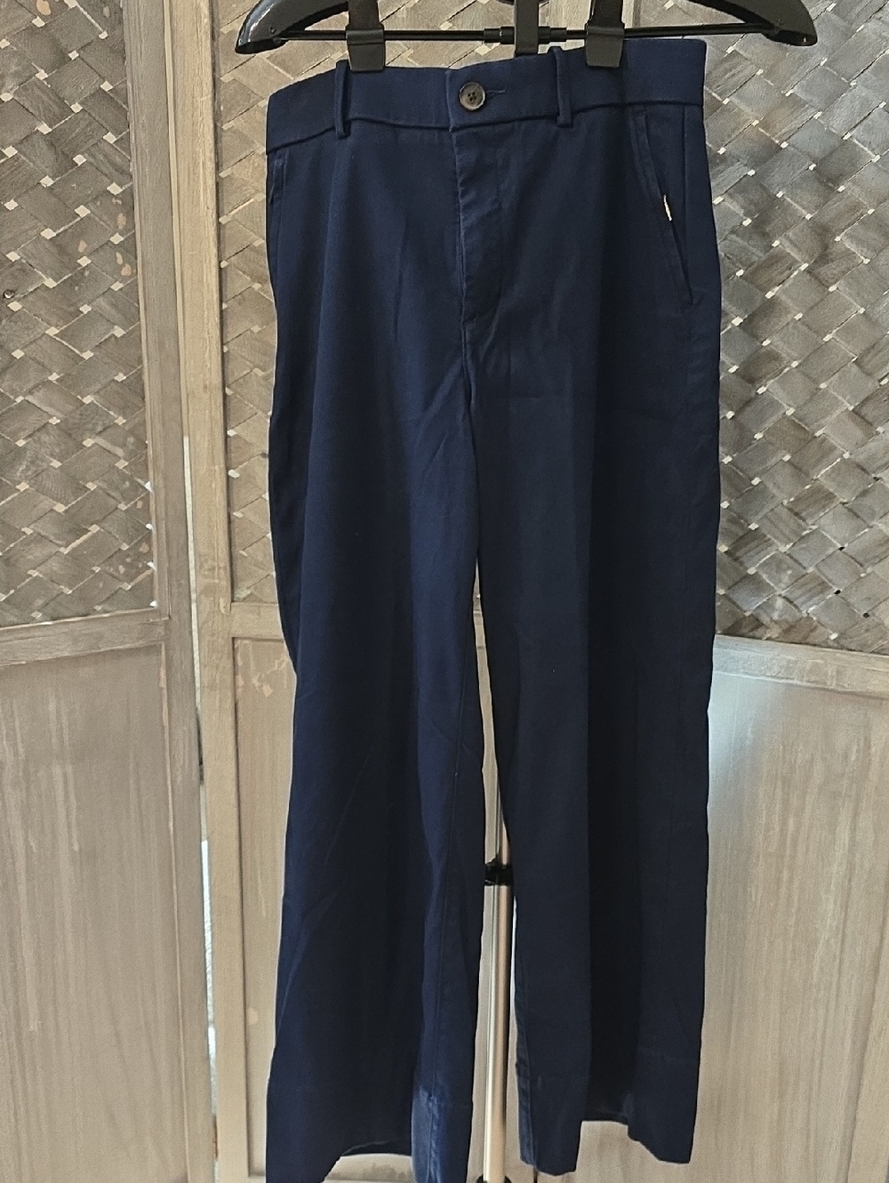 SPANX Wide Leg Pants in Dark Navy Medium Petite